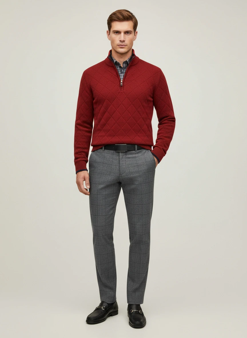 Brooks Brothers Brooks Brothers Explorer Collection Classic Fit Wool Check Suit Pants 5