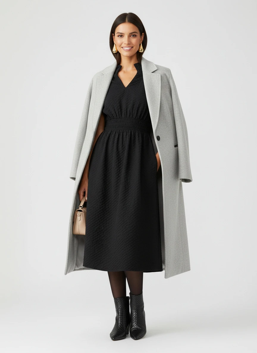 LaMarque Lorelei Wool-Blend Double-Breasted Long Coat 8