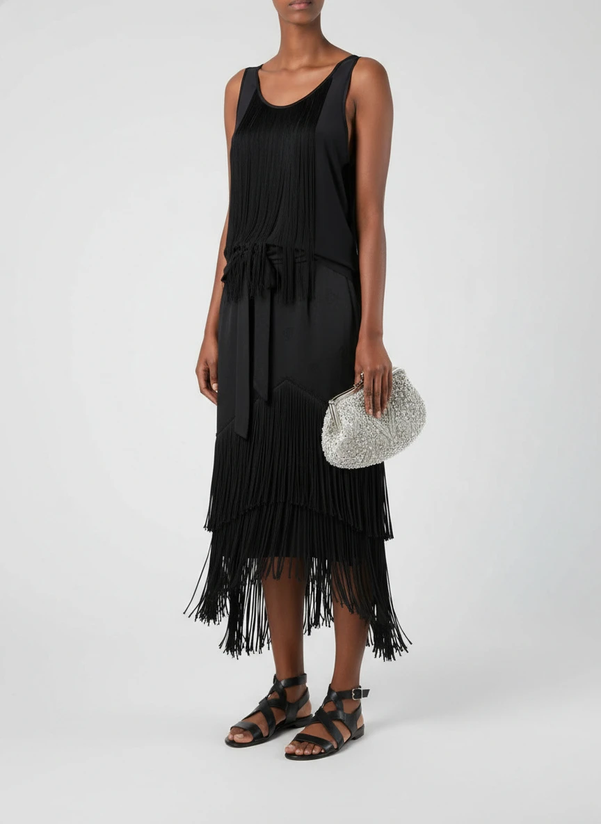 BARBARA BUI Silk Fringe Top 3