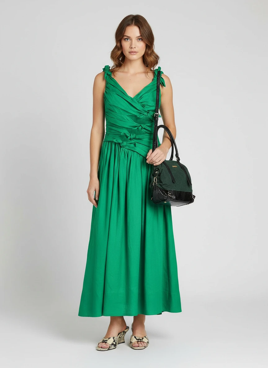 Zimmermann Cutout knotted linen midi dress 5