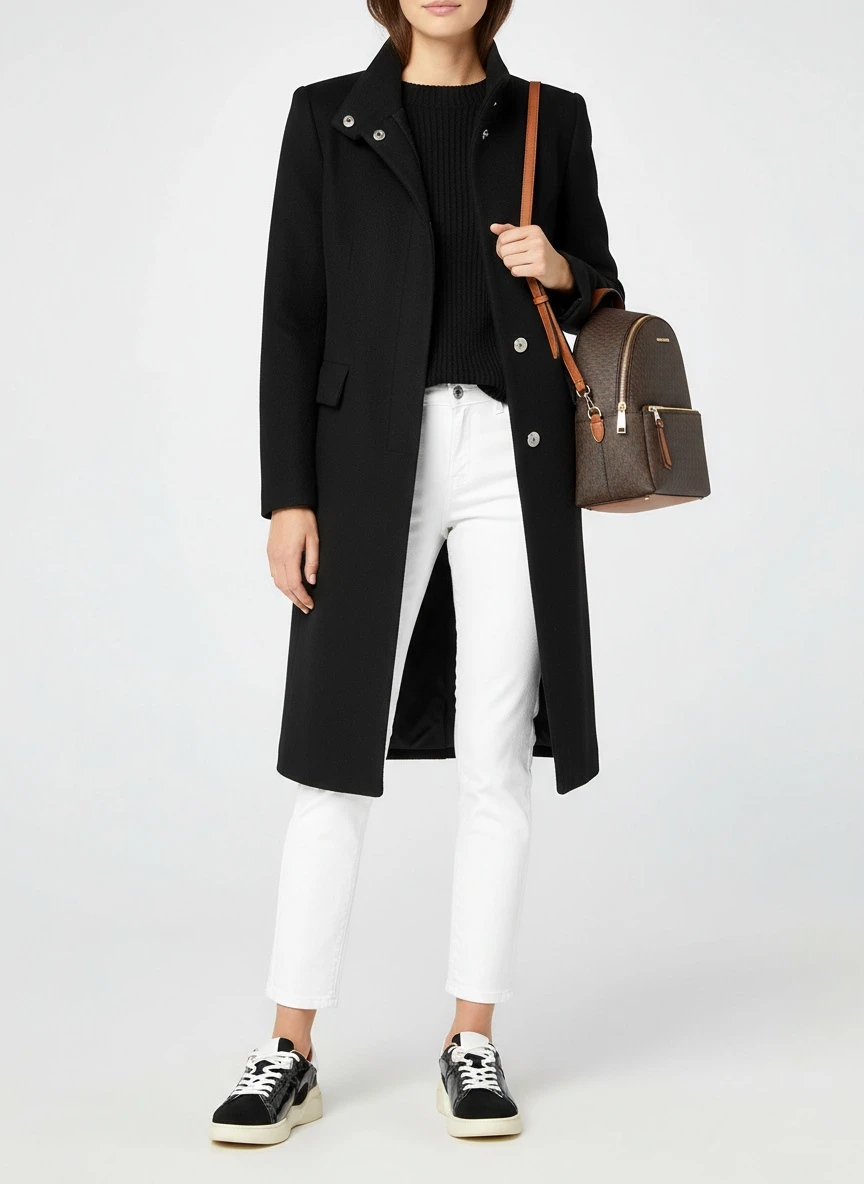 Dolce 
Gabbana Wool Single Breasted Trench Coat Women
s Jacket 3