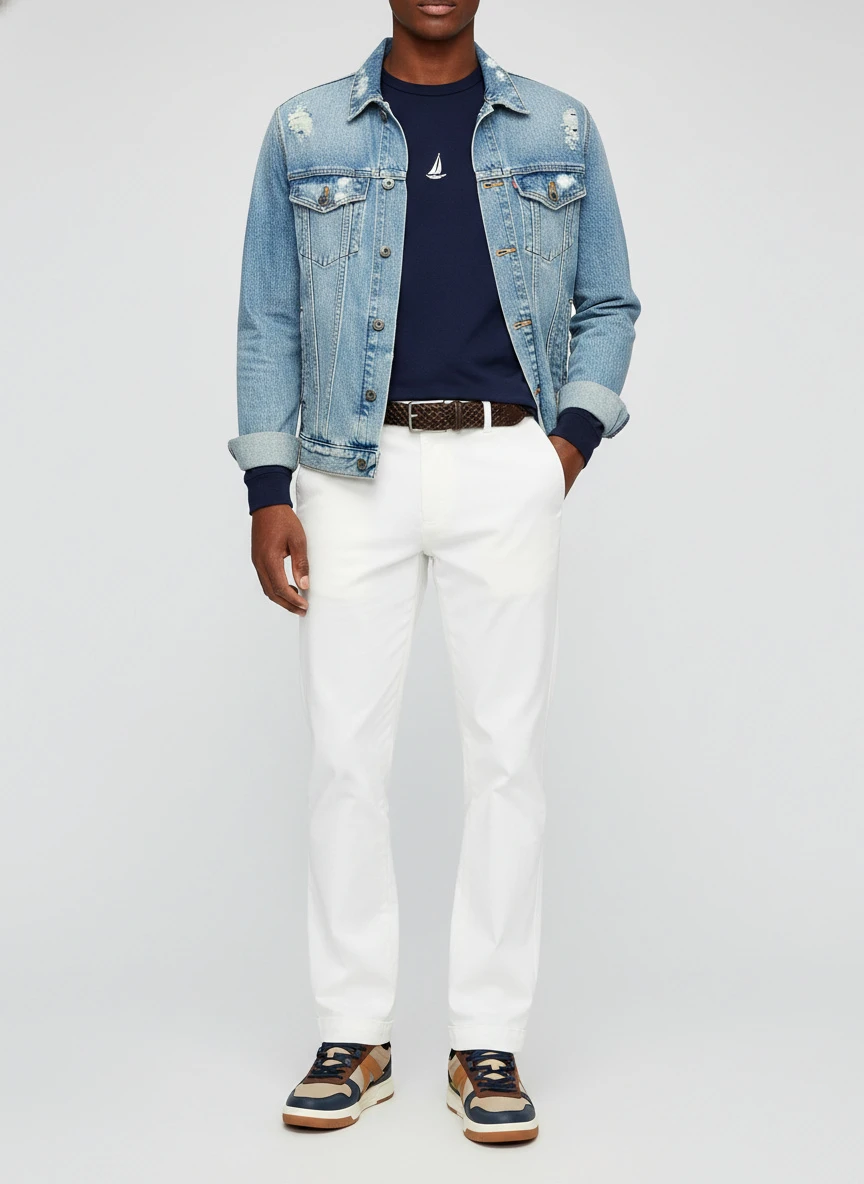 Nautica Mens Crewneck Long-Sleeve T-Shirt 3