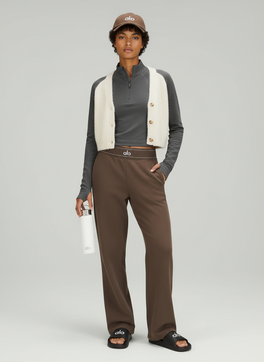Alo Suit Up Trouser (Regular) - Anthracite - Leggings - Free