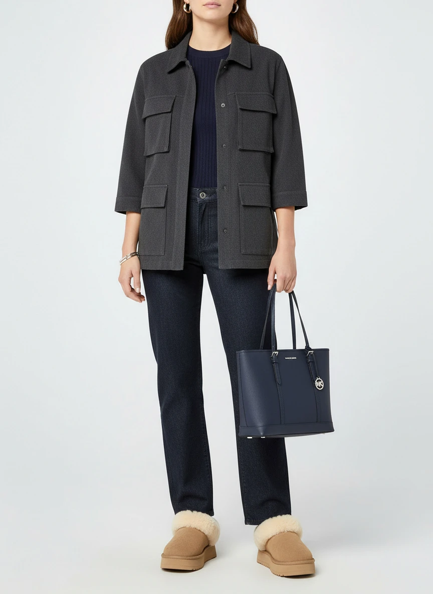 Michael Kors Jet Set Travel Large Saffiano Leather Tote Bag 4