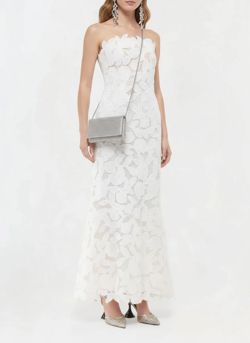 Stella McCartney Silver 
Gold Elsa Woven Metallic Heels 6