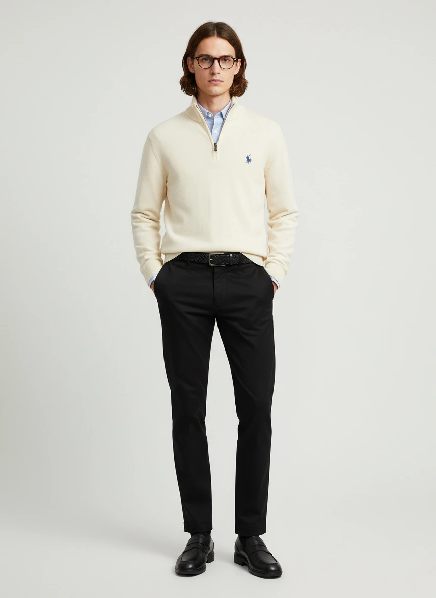 Ralph Lauren Cotton Quarter-Zip Sweater 4