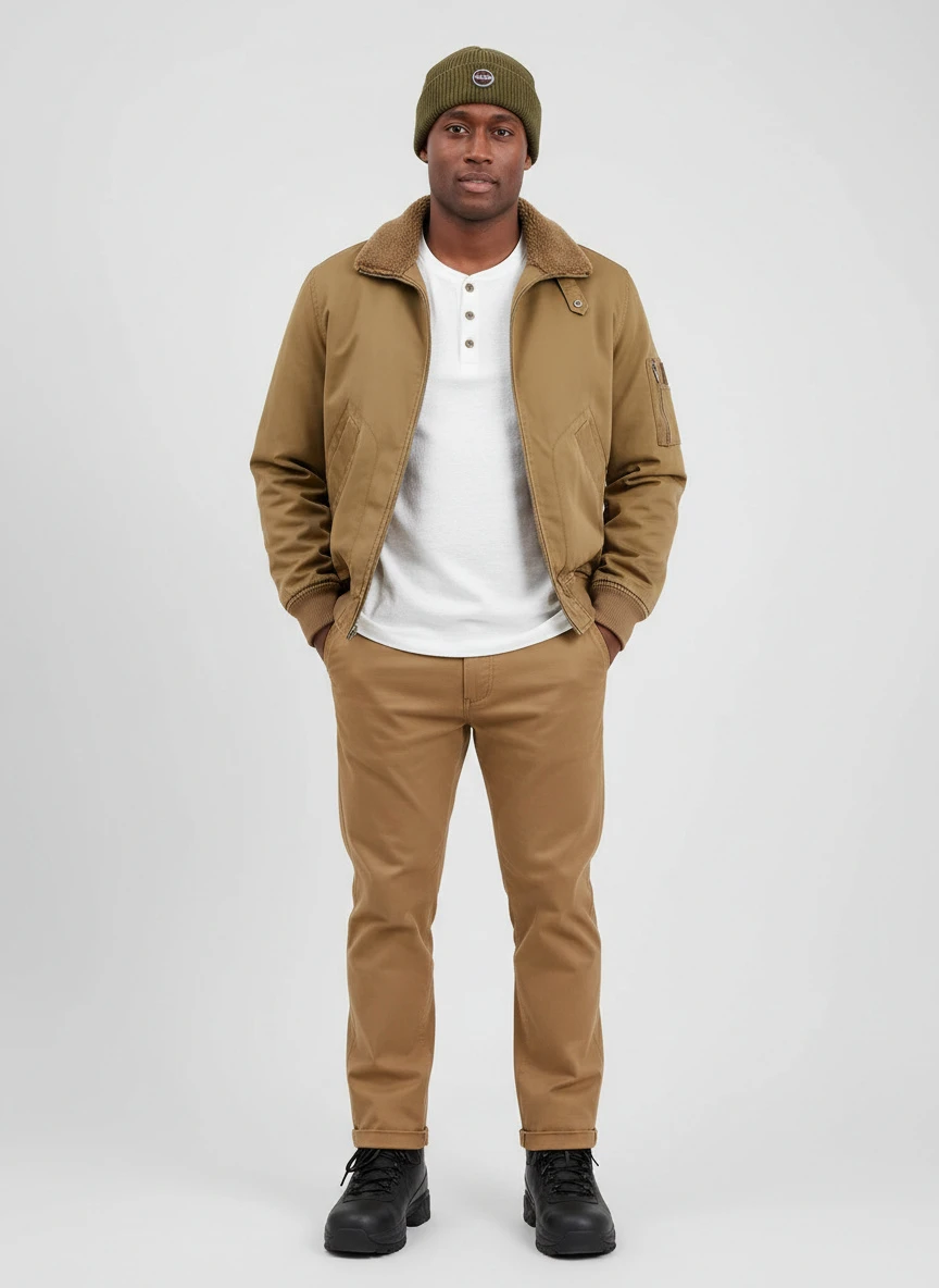 Weatherproof Vintage Men's Long Sleeve Brushed Jersey Henley T-shirt 4