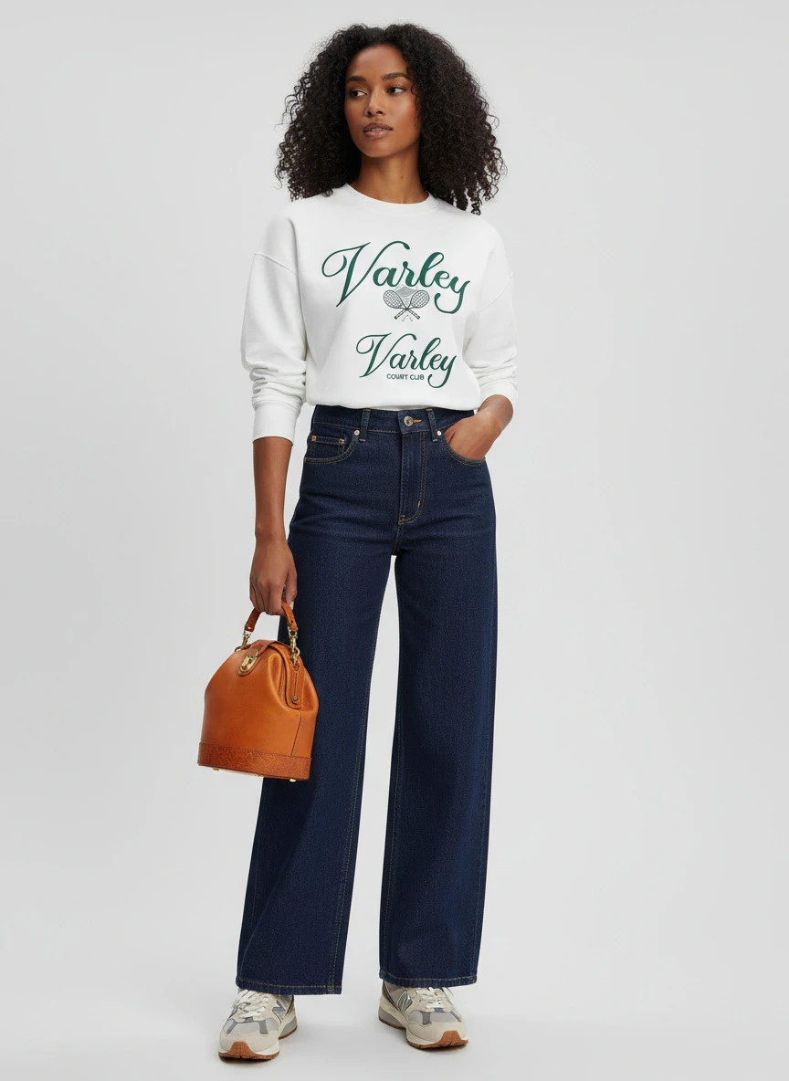 Varley Varley Women's Rasco Tennis Crewneck Sweatshirt 2