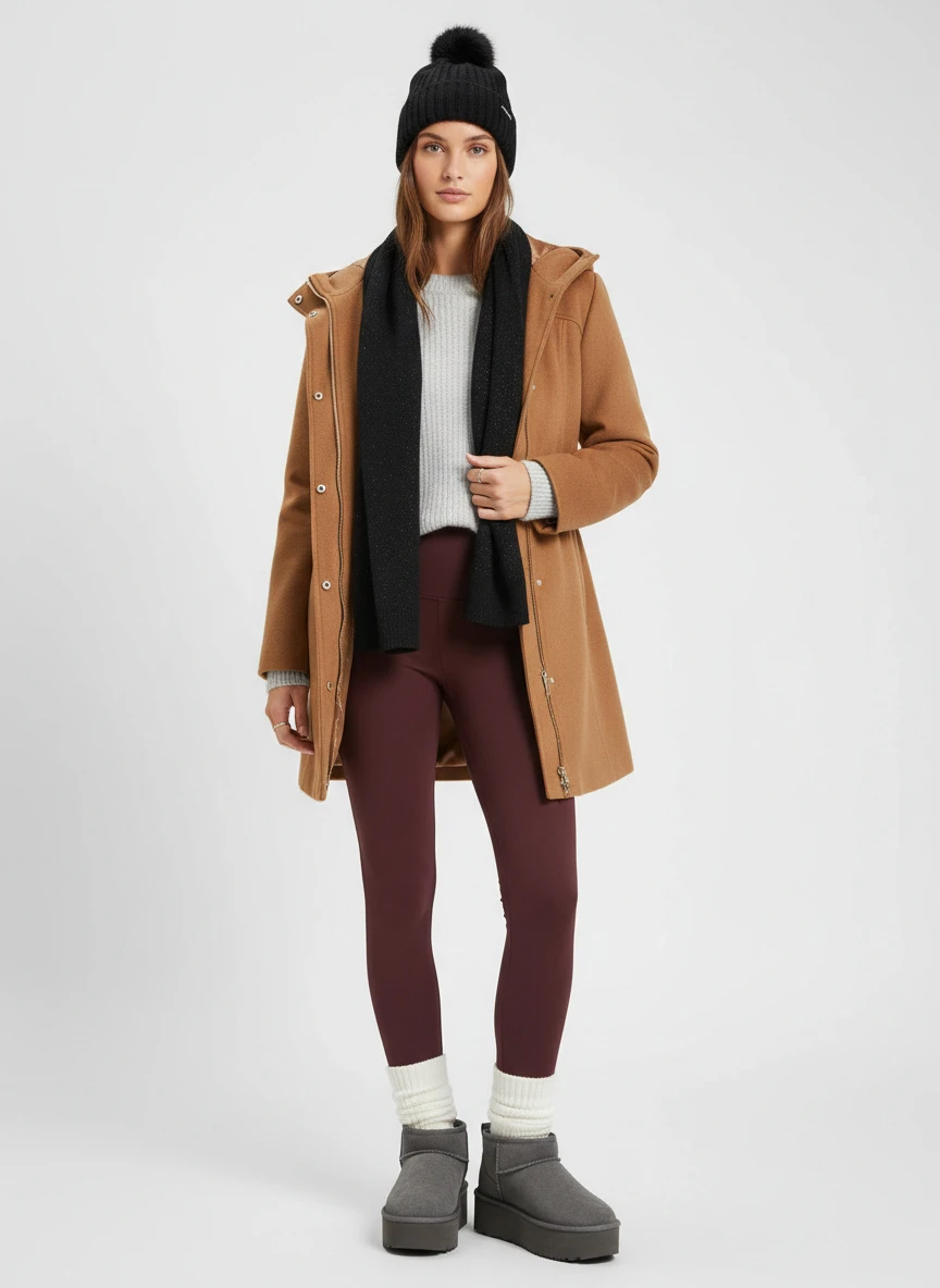 Michael Kors Wool Blend Hooded Coat 3