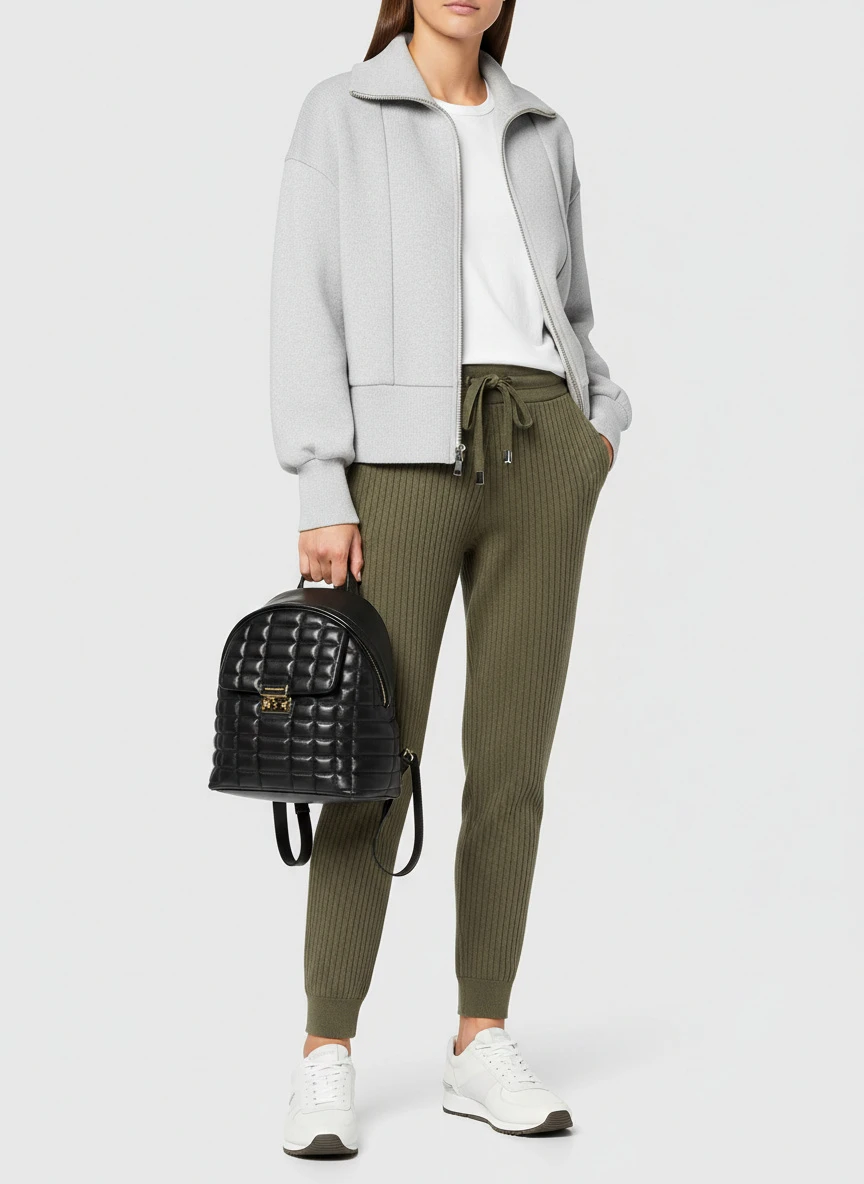 Michael Kors Tribeca Small Quilted Leather Backpack 4